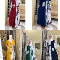 TERBARU ! Gamis Koran | Daster Koran | Dress Motif Koran