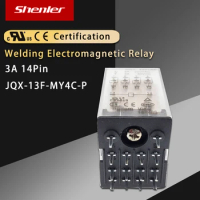 SOKE miniature relay JQX-76F-MY4C-P 3A 24VDC 220VAC 12VDC Coil DPDT 14 Pin PCB Welding Electromagnetic Relay HH54PA MY4NJA