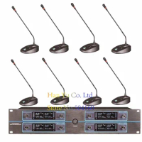 Professional 8 Channel UHF Wireless Cordless Karaoke Microphone System