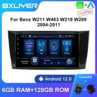 8" 6+128GB Carplay Android 12 2 Din Auto Radio For Benz W211 W463 W219 W209 04-11Car Multimedia Player GPS Navigation DSP NO DVD