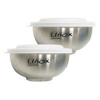 【LINOX】抗菌不鏽鋼兒童碗/隔熱碗(2入)