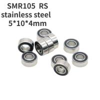 Fishing wheel bearing SMR105 2RS stainless steel bearing 5*10*4mm micro deep groove ball bearing