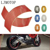 Motorcycle Wheel Sticker Motocross Reflective Decals Rim Tape Strip For Yamaha XTZ700 TENERE WR250F XJR1300 FJR1300 BT1100