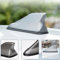 Universal Car Top Shark Fin Streamlined Styling Radio Antennas AM/FM Cable Aerials Signal Enhance Replacement Decoration Parts