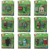 Minecraft Creeper Steve Iron Golem Derma mini-doll figure model children's toy set