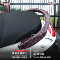 Misoka  Behel Cover Scoopy 2025 carbon pink wtp premium quality Plastik Abs  Murah Keren