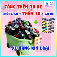 [Chỉ hôm nay] Thùng 50 Xe Ô Tô Đồ Chơi ( Tặng 10 xe ô tô địa hình 360 độ ) Hợp Kim Kèm Hộp Đựng Hàng
