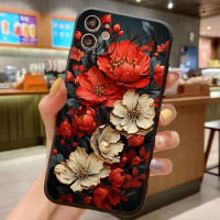 Khokhloma Silicone Cover For Samsung Galaxy S22 S23 S20 S9 S8 S10E S10 S21 FE Plus Ultra Lite S7 Edge 5G Shockproof Soft Case