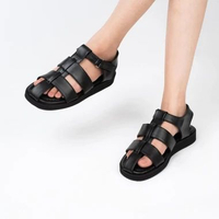 CEKHAS - Tara Black Sandal Wanita 37