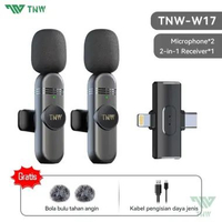 ORIGINAL TNW W16 /W17 2 In 1 Wireless Microphone Clip On Mic Portable Microphone Mikrofon Lavalier H