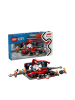 ตัวต่อเสริมทักษะ F1 Pit Stop & Pit Crew with Ferrari Car 60443 สีแดง