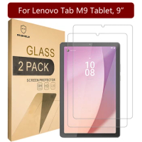 Mr.Shield Screen Protector For Lenovo Tab M9 Tablet, 9” [Tempered Glass] [2-PACK] Screen Protector with Lifetime Replacement