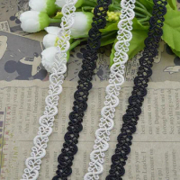 20Meters S Shaped Curve Lace Trim Ribbon Sewing Centipede Braided Lace Wedding Craft DIY Clothes Accessories Home Decor