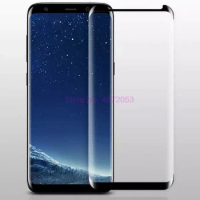 500pcs 3D Curved Full Cover Screen Protector for Samsung Galaxy S8 9 Plus Note8 Tempered Glass Protective Film