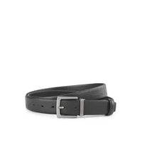 Hush Puppies Men Belt Clifford Pin Clip In Black 38