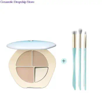 TIMAGE Three Color Concealer Face Concealer To Cover Spots, Acne, Lacrimal Groove, Law Lines, Black Eye Circles With 3Pcs Brush
