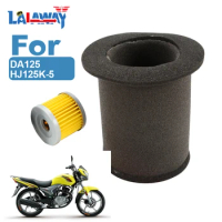 1 set Motorcycle Sponge Air Filter Motor Bike Intake Cleaner For Suzuki HAOJIE DA125 HJ125K-5, Air Filter