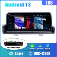 ID8 10.25" For BMW 3 Series E90 E91 E92 E93 2006-2011 Android 13.0 Carplay Auto Radio Multimedia Player GPS Navigation BT