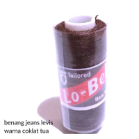 benang jeans levis warna coklat tua - peralatan mesin jahit