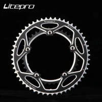 LP Litepro Bicycle Chainring Double 130BCD 53T -39T Bike Road MTB Round Aluminum Alloy Dual Chain Ring For 9/10/11 Speed Chain