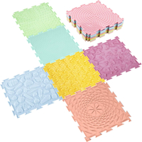 Maitys 7 Pcs Sensory Mat for Autistic Massage Mats Orthopedic Puzzle Play Mats Textured Sensory Floo