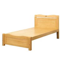 唯熙傢俱 沙特檜木色3.5尺單人床(臥室 單人床 實木床架 床架)