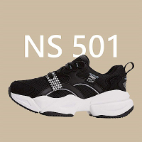 【PONY】NS501潮流慢跑鞋 賽車格紋 中性款-女鞋-男鞋/ 黑