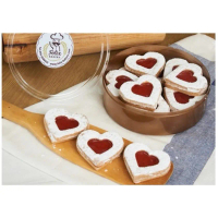 [พร้อมส่ง] Strawberry butter Cookies ( คุกกี้รูปหัวใจ แยมสตอเบอรี่) by Felix bakery