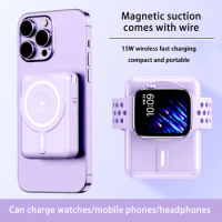 50000mAh Magnetic Powerbank Wireless Super Fast Charger Power Bank 22.5W Mini Powerbank For iPhone Samsung Huawei Fast Charging