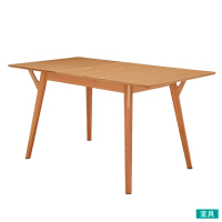 【NITORI 宜得利家居】◎木質餐桌 FILLN3 伸縮式餐桌 150 LBR(伸縮式餐桌 餐桌)