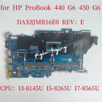 DAX8JMB16E0 For HP Probook 440 450 G6 Laptop Motherboard With I3 I5 I7 8Th Gen CPU DDR4 UMA L44881-601 L44883-601 100% Test Ok