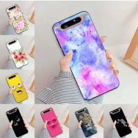 For Samsung A80 Case Luxury Cartoon Painted Soft Protective Phone Cover For Samsung Galaxy A80 GalaxyA80 SM-A805F A90 4G Bumper