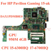 For HP Pavilion Gaming 15-ak Laptop motherboard DAX1PDMB8E0 with CPU I5-6300HQ I7-6700HQ GPU 950M 4GB 100% Tested Fully Work