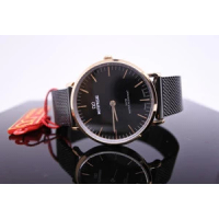 mirage analog jam tangan wanita rantai pasir hitam rosegold original