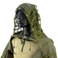 Tactical Ghillie Suit Military Airsoft Sniper Shooting Ghillie Suit Clothes Outdoor Hunting Combat Hood Ghillie Shawl Coat