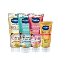 【Vaseline 凡士林】官方直營 日防禦夜煥膚超值獨家組_4入(精華凝乳3入+全能防曬爆水凝乳1入)