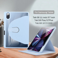 For Smart Samsung Galaxy Tab S6 lite 10.4 Stand Case Galaxy Tab A7 10.4 A8 10.5 A7 lite 8.7 360 rotation Cover with S pen Holder