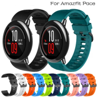22MM Soft Silicone Straps For Xiaomi Amazfit PACE/Stratos 3 2/2S Smart Watch Band For Amazfit GTR 47MM 2E/GTR 2 Bracelets Correa