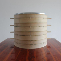 蒸籠43/50/52厘米純手工竹制蒸籠套裝大號商用鋁合金口包子竹籠屜竹子