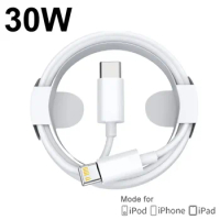 30W PD3.0 Fast Charging USB Type C to Lightning Cable For Apple iPhone 14 13 12 11 Charge Data Wire Cord Phone Accessories