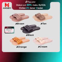 [MACKER'S] 2429 Sandal Slop Wanita Tinggi Sandal Kekinian Trendy Kasual Empuk Sandal teplek wanita