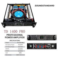 POWER AMPLIFIER SOUNDSTANDARD TD1400 TD 1400 4CH 4X1200 WATT