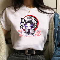 New Women's Cute Kochou Shinobu Graphic Printed T-Shirt Anime Harajuku Kochou Shinobu Casual T-Shirt Top