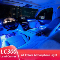 64 Colors LED Ambient Lamp Center Console Car Door Atmosphere Light APP Control Car Inteiror Decoration Ambient Light