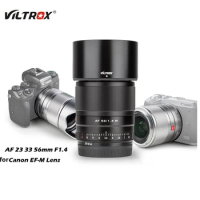 Viltrox Lens 23mm 33mm 56mm F1.4 Auto Focus Large Aperture APS-C Lens for Canon EOS-M M-Mount M M10 M100 M3 M5 M6 Camera Lens