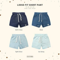 BOHOPANNA - LOOSE FIT SHORT PANT - CELANA PENDEK ANAK 5-6Y DARK NAVY