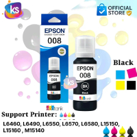 TINTA PRINTER EPSON 008 BLACK DAN COLOR ORIGINAL SUPPORT PRINTER L6460, L6490, L6550, L6570, L6580, 
