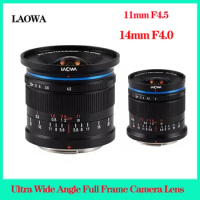 LAOWA 11mm F4.5 14mm F4.0 Ultra Wide Angle Camera Lens Full Frame Lightweight MF Lens for Canon Nikon Sony Leica L DL Mount