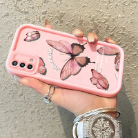 Casing Hp untuk OPPO A74 A95 F19 F19s Reno 6 Lite Case Casing Kupu-kupu Hitam pola Kasus HP Tangga L