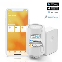 Meross HomeKit Smart Thermostat Valve Starter,WiFi Radiator Thermostat Add-on,Work with Siri, Alexa,Google Assistant,SmartThings